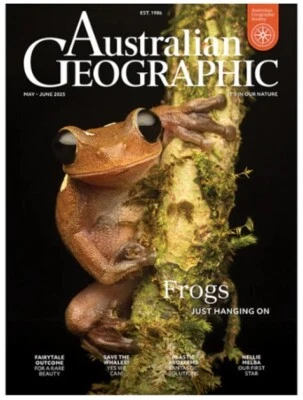 Australian Geographic Magazine Issue May-Jun 2025 / FRONGS JUST HANGING ON - Image 1 of 3