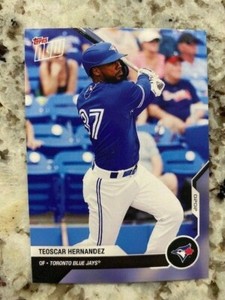 2020 TOPPS NOW ROAD TO OPENING DAY RTOD CARD TORONTO BLUE JAYS TEOSCAR HERNANDEZ