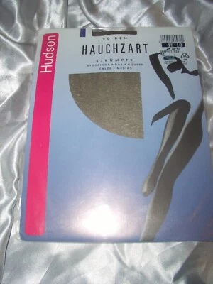 Hudson Hauchzart echte glatte Nylonstrümpfe NYLONS 9,5-10 graphit Perlonstrümpfe - Bild 1 von 2