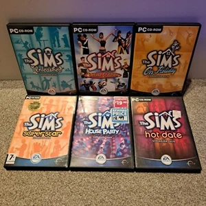 Sims 1 Collection Bundle Base Game+ 6 Expansion Packs Joblot Retro Complete VGC - Picture 1 of 3