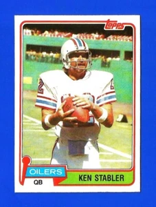 1981 Topps Football #405 Ken Stabler NRMINT HOF HOUSTON OILERS (SB2) - Bild 1 von 1