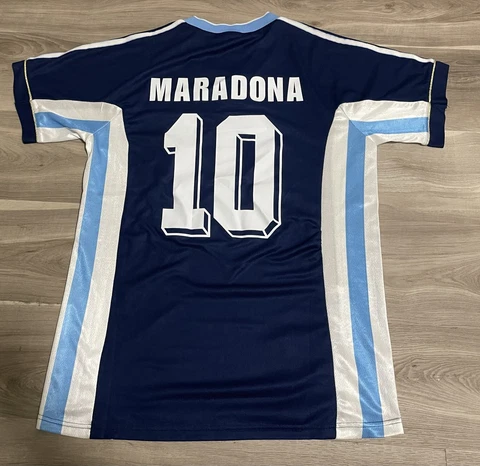 ARGENTINA NATIONAL TEAM AWAY JERSEY SHIRT MARADONA 10 XL Rare AFL Cover