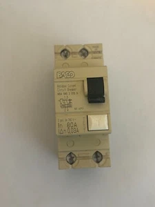 INTERRUPTOR DE CIRCUITO RCD DOBLE POLO BACO 80 AMP 30mA NBA 0802030N - Imagen 1 de 1