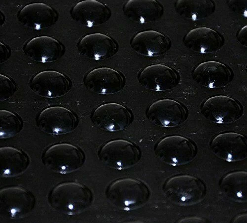 Self Adhesive Black Silicone Gel Round Door Cabinet Bumper Pad Feet 6×2.5mm - image 1 of 1