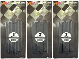 3pk 1970s Aurora AFX Speed-Lok to Modern TOMY Auto World Slot Car Track Adapters - Picture 1 of 3