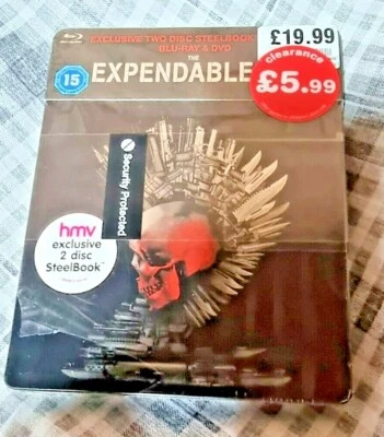 The Expendables 2: Back for War Blu-Ray Limited HMV Exclusive Steelbook New&Seal - Image 1 of 2