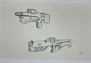 G.I. Joe: Sgt. Savage 1994 Producción FIRMADA Darrel Bowen COPIA Modelo Dibujo Celular - Imagen 1 de 2