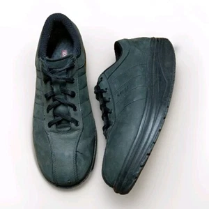 MBT Casual 01 Shoes Leather Lace-Up Comfort Size 10 Toning Black Womens - Picture 1 of 14