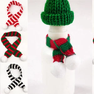 Christmas accessories woolen scarf small scarf mini decorative Miniature scarf - Picture 1 of 12