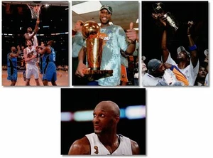 4 Different Lamar Odom Unsigned 8X10 HQ Lakers NBA Finals Photos Photographs - Picture 1 of 5