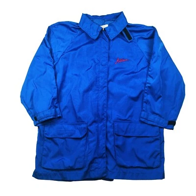 Avirex Vintage 90s Electric blue Waterproof Windbreaker Outer Jacket M - Imagen 1 de 4