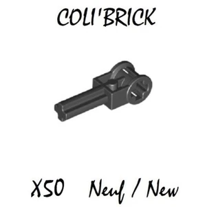 Lego 6553 - 50x Levier / Technic Pole reverse Handle - Noir / Black - New Neuf - Imagen 1 de 1