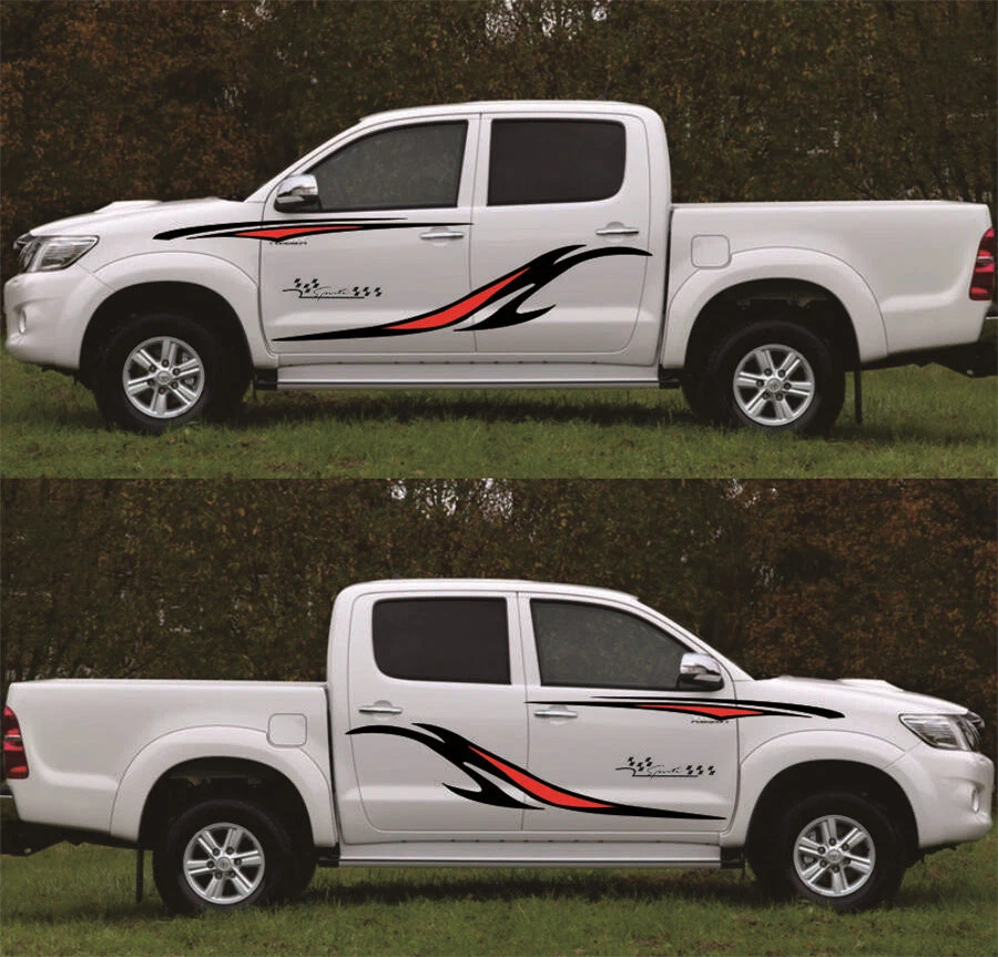 Car Truck Side Stickers Decals Graphics Long Stripes Self-adhesive Accessories - Image 1 of 4