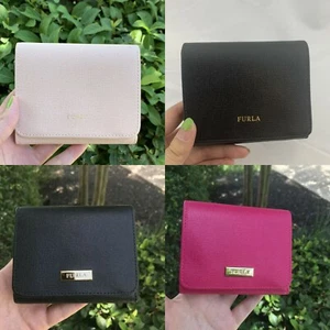 NUEVO CON ETIQUETAS FURLA Cartera Clásica Pequeña de Cuero Triple Venta Final - Imagen 1 de 20