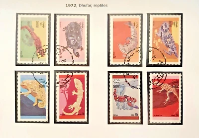 Reptiles y aves, Omán, 1972 Foto 1 de 4