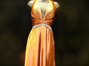 Abito da ballo - Cognac Sparkle - Taglia 10 - Foto 1 di 2