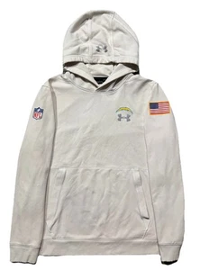 Sudadera con capucha Under Armour Los Angeles Chargers lateral. Hombre L. Blanco. - Imagen 1 de 14