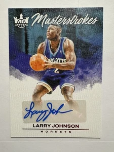 2023-24 Panini Court Kings Larry Johnson Masterstrokes Red Ruby Auto /49 Hornets - Picture 1 of 2