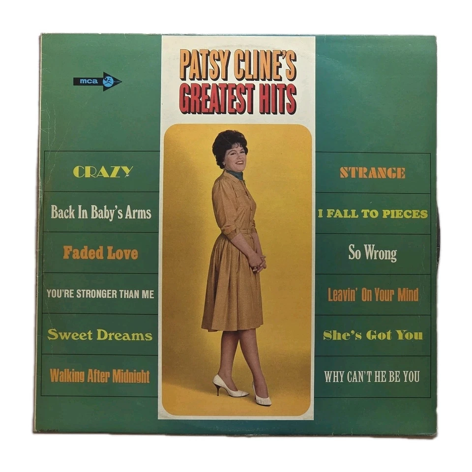 PATSY CLINE "Patsy Cline's Greatest Hits" AUSSIE PRESS 12Tk VINYL LP w/ORIG ART - Image 1 of 4