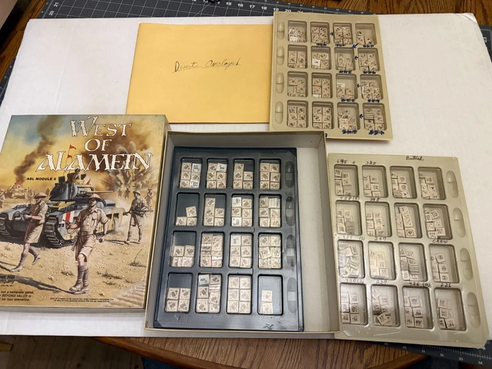 West Of Alamein ASL Module 5 1988 A Squad Leader juego de mesa Avalon Hill Segunda Guerra Mundial Foto 1 de 4