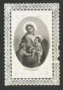 IMAGE PIEUSE CANIVET JESUS MARIE JEAN BAPTISTE SAINTE FAMILLE - Imagen 1 de 2