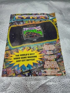 Atari Lynx Video Game Magazine Catalog Handheld Game System Paperboy Vintage - Picture 1 of 7
