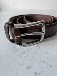CHARLES TYRWHITT Brown Leather Belt Size 34 (ref 7) - Picture 1 of 9
