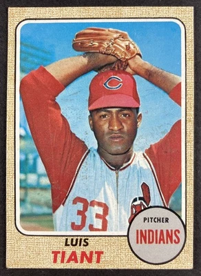 Luis Tiant 1968 Topps #532. Indios de Cleveland. All Star 3 veces. EX. Foto 1 de 4