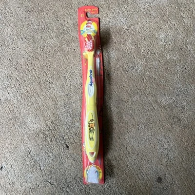 New Vintage Aquafresh Extra Soft Toothbrush Kids yellow dr Seuss 2007 Foto 1 de 4