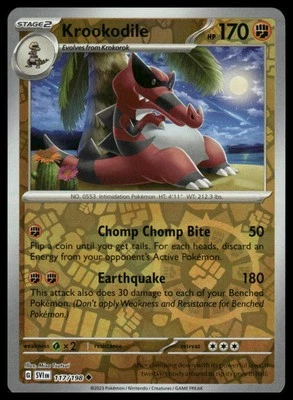 SV01: Scarlet & Violet Base Set #117/198 Krookodile Reverse Holo - Image 1 of 2