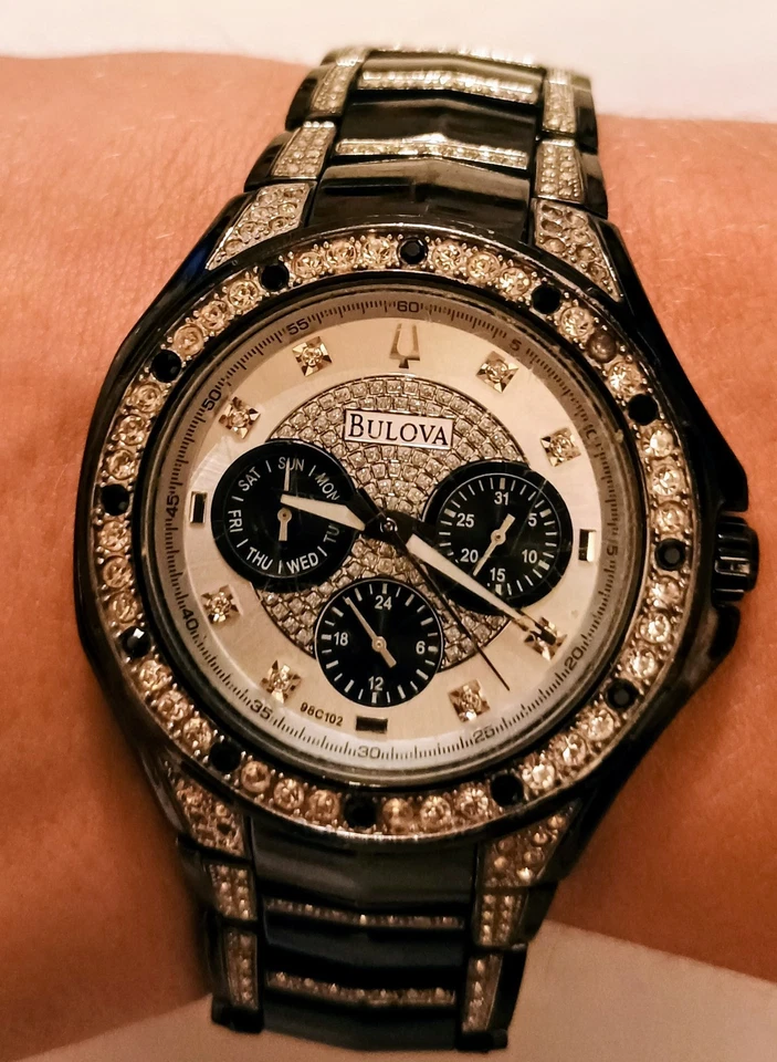Bulova Swarovski 98C102 (Read Description For Condition) - Image 1 of 4