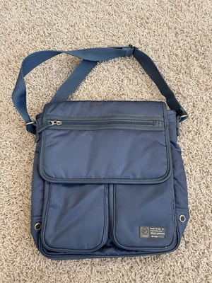 Fossil Messenger Bag Work Travel Crossbody Durable Blue - Image 1 of 4