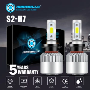 H7 LED Car Off-Road Headlight Bulbs Conversion Kit 6500K White SEAT Lamps - Picture 1 of 12