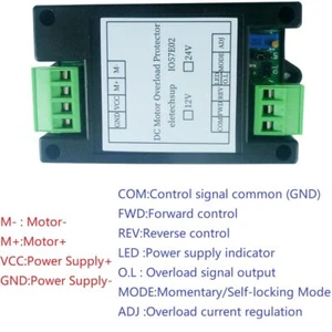 10A 20A 30A DC 12V 24V Power Brushed DC Protector Forward Reverse Controller - Picture 1 of 14