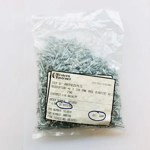 (Bag of 1000) #4 x 7/8” Plastite 48-2 Screw, Phillips, Pan Head, Steel, Zinc - Picture 1 of 3