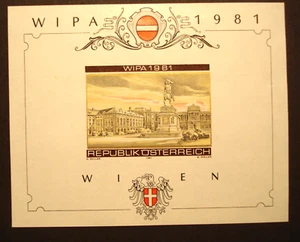 Österreich 1981: Gedenkblock WIPA 1981, GB 8, kompl.Ausgabe - postfrisch - Bild 1 von 1