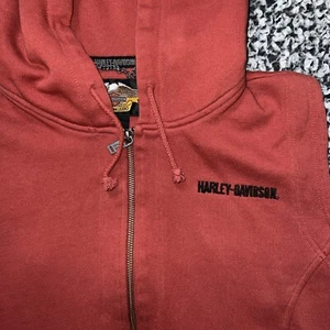 Vintage Harley Davidson Sweatshirt Sleeveless Zip up - Picture 1 of 5
