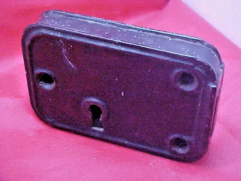 Antique mini rimlock deadbolt w/ privacy lock original paint Cover