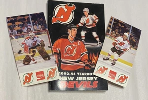 1992-93 NJ Devils Yearbook Scott Stevens Ken Daneko and 8 1983 Postcards - Picture 1 of 11