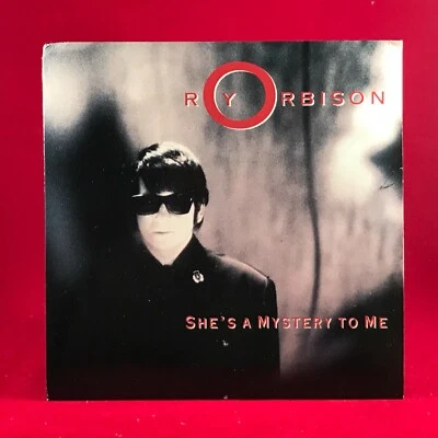 ROY ORBISON She's A Mystery To Me 1989 UK 7" vinyl single Virgin record 45 - Image 1 of 3