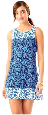 Tommy Woodblock Blossoms mameluco cuello partido yegua azul marino UPF 50+ talla MEDIANA mujer usado en excelente estado Foto 1 de 4