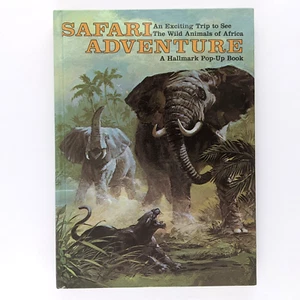 Safari Adventure Vintage Pop-Up Book, Animals & Nature Hallmark Children's Ed. - Foto 1 di 7