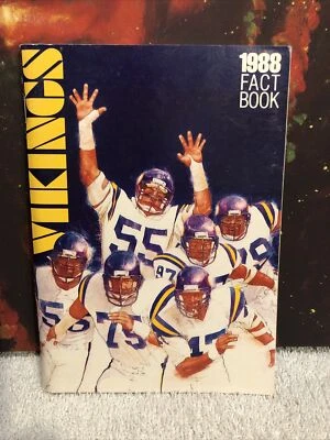 Vintage NFL Minnesota Vikings Fact Book 1988 - Image 1 of 3