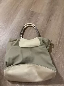 Prada Metal Hoop Purse Handbag Canvas - Picture 1 of 9