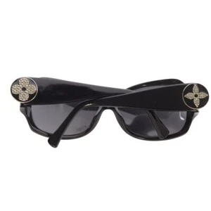 Louis Vuitton Z0145E Ursula Sunglasses Black 6215 Rhinestone Authentic Japan - Picture 1 of 9