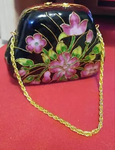 Vintage Cloisonne Clam Shell Purse - Picture 1 of 3