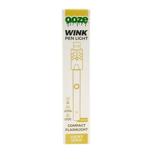Ooze Wink Portable Flashlight - Rechargeable Flash Light - Gold - Picture 1 of 6