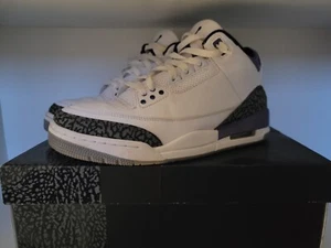 Jordan 3 Retro Mid Dark Iris EU 42.5 US 9 - White/Black-Dark Iris - Gebraucht - Bild 1 von 6