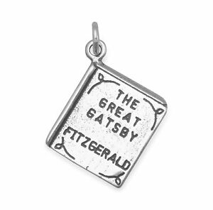 Sterling Silver The Great Gatsby Book Charm