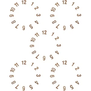 Set of 5 Watch Face Accessories Miss Clock Numbers for Making Numerals - Zdjęcie 1 z 12